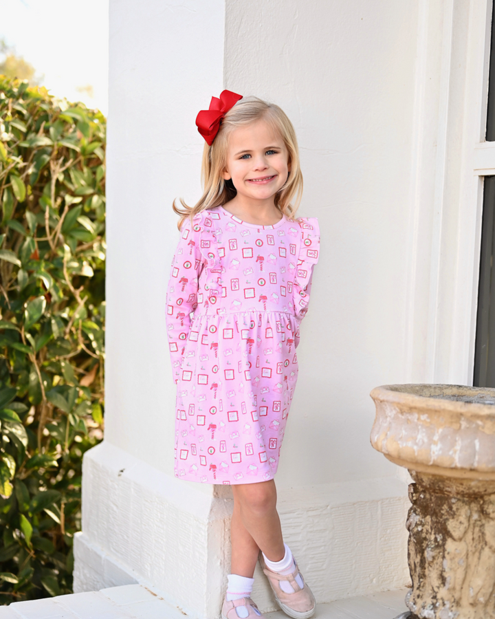 Letters to Santa Harper Pink and Red Knit Dress, Shop That Store
