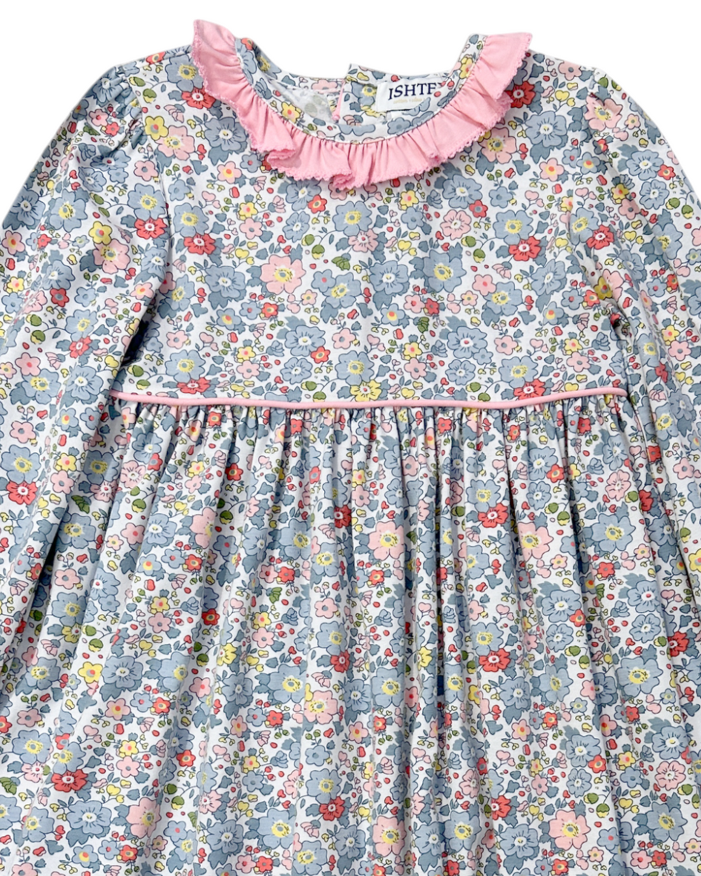 Liberty Flower Pink Girl's Dress, That Store, close up