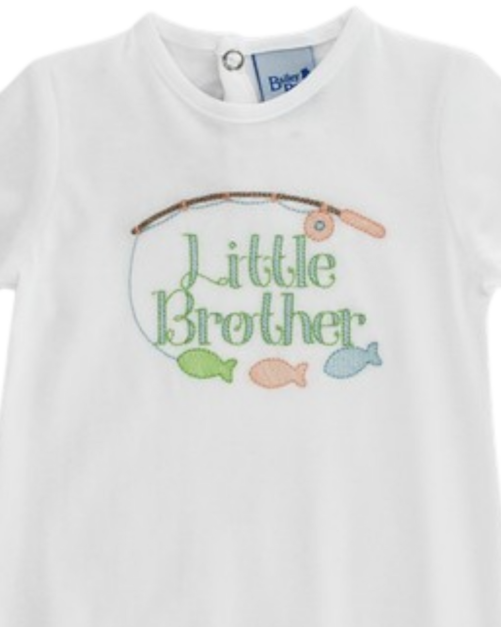 Little Brother White Knit Boys Sac Gown, That Store, close up