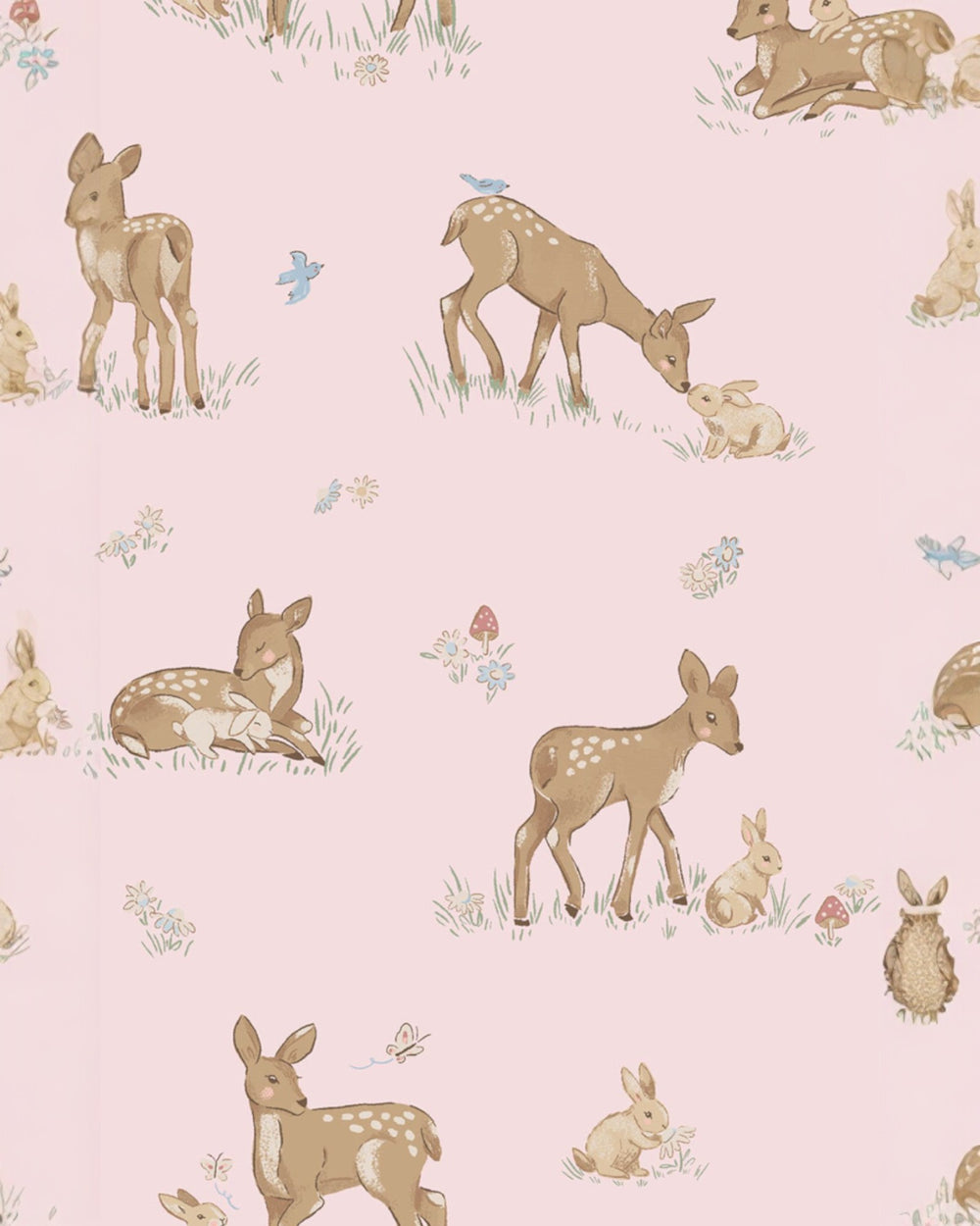 Little Fawn Pink 2 Way Zipper Convertible Romper, That Store, fabric