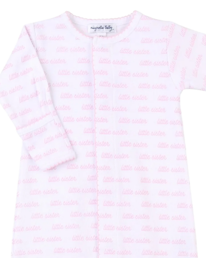 Little Sister Printed White & Pink Girls Converter, close up