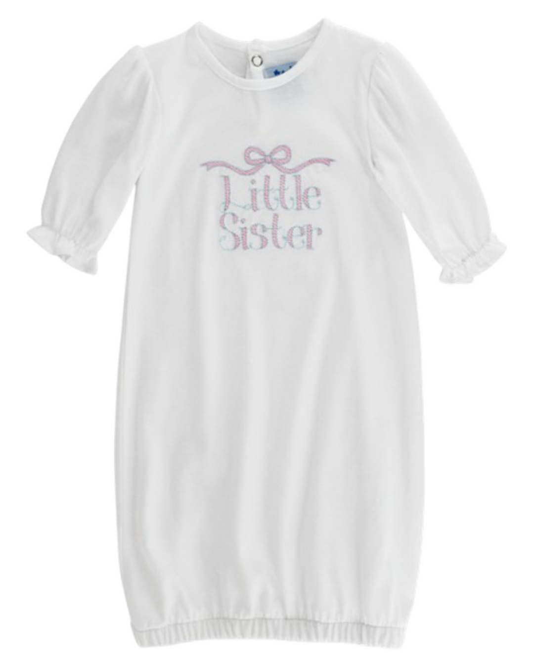 Little Sister White Knit Girls Sac Gown, That Store, front