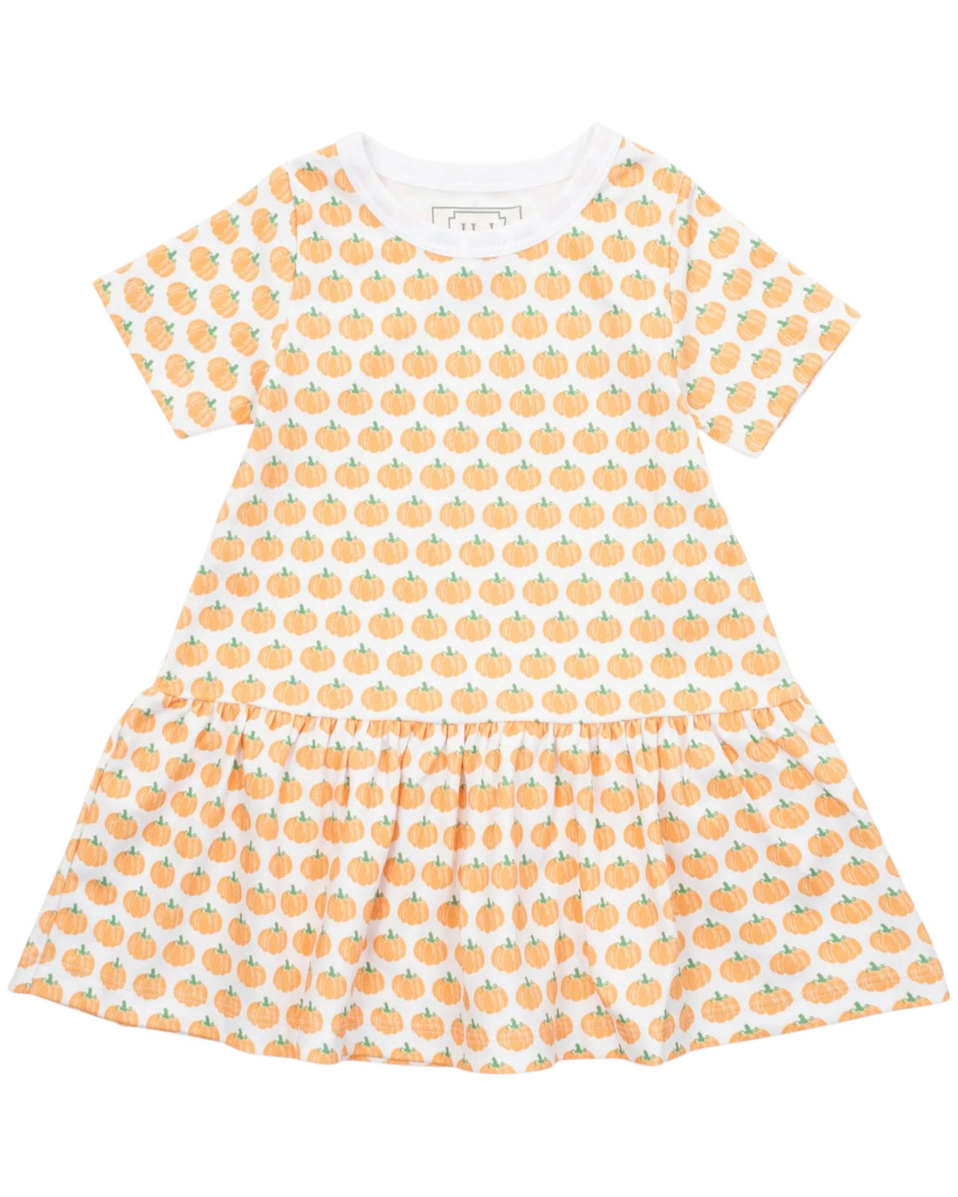 Dress with pumpkin pattern on a white background