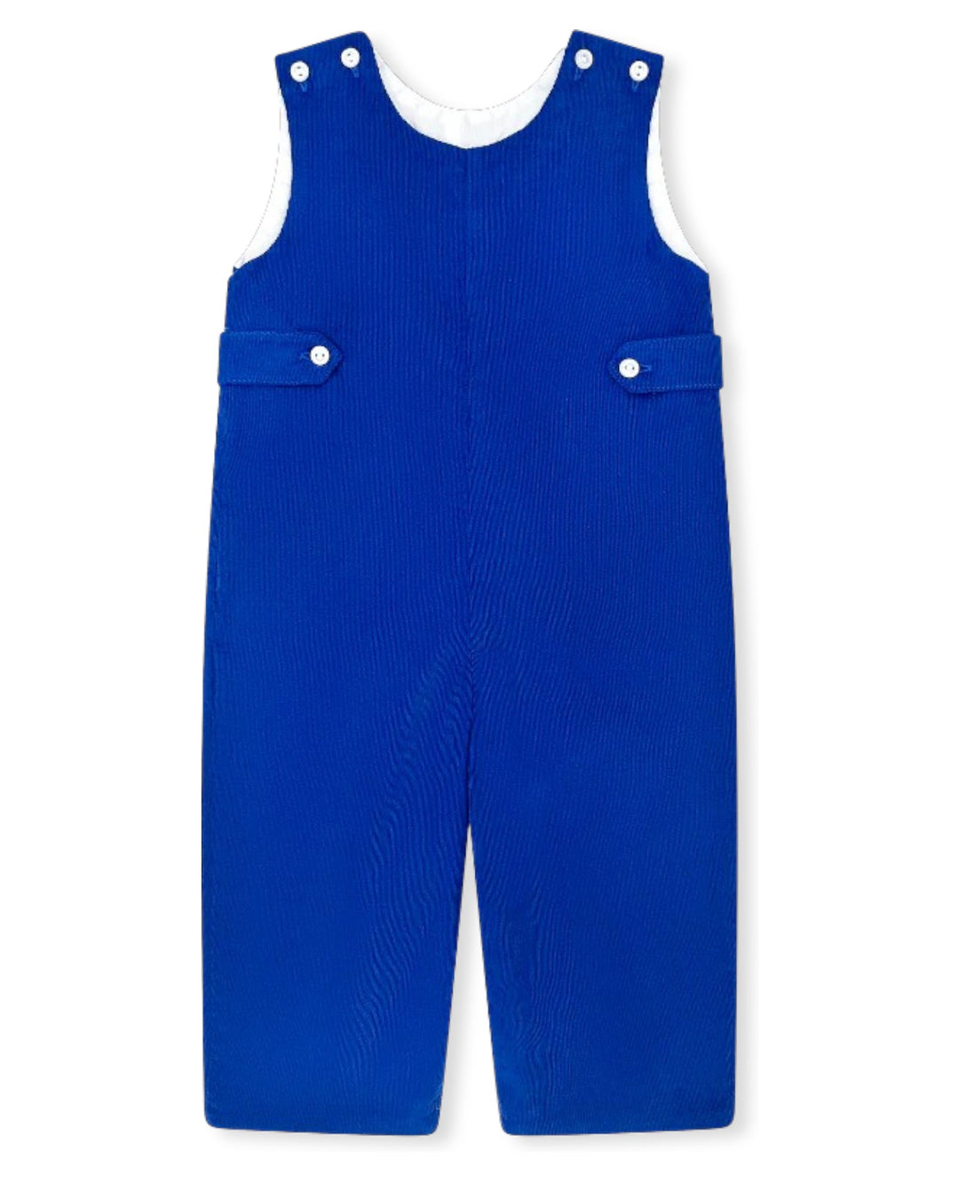 Blue overalls on a white background
