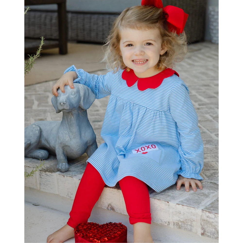 Love Letters Blue Stripe Girls Tunic Pant Set, that store