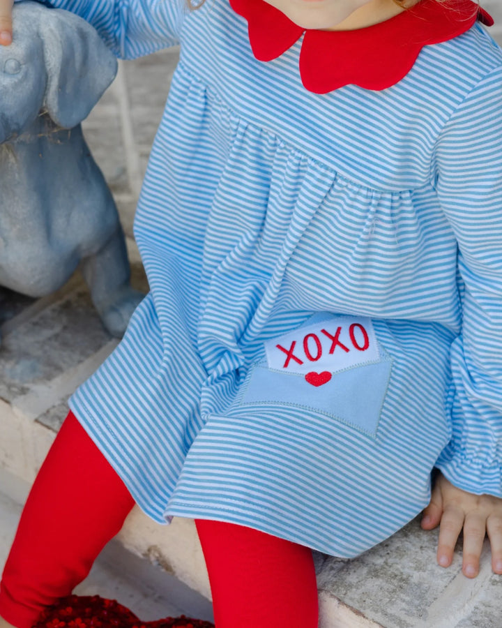 Love Letters Blue Stripe Girls Tunic Pant Set, that store, chld