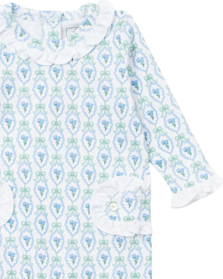Lucy Girls' Romper - Hampton Blooms, That Store, close up