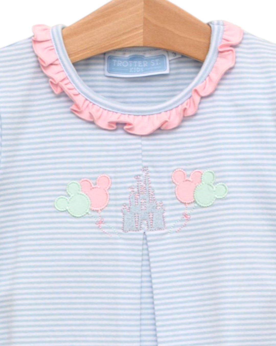 Magical Blue Stripe Girls Bloomer Set
