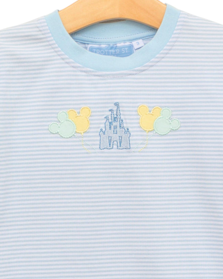 Magical Blue Stripe Boys Short Set