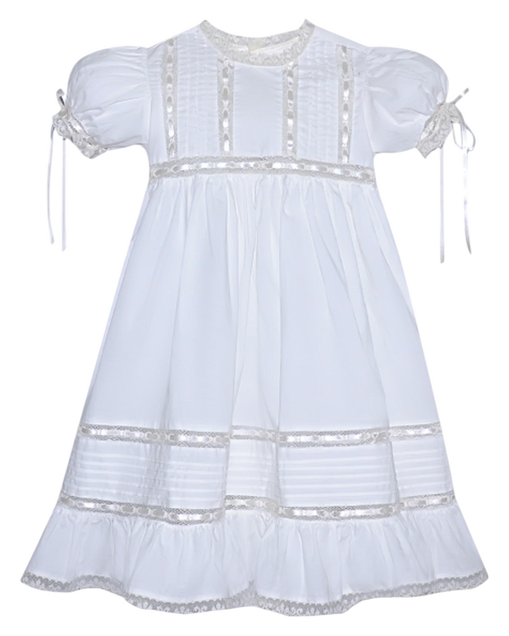 Margaret Heirloom White with Ecru Lace Dress, That Store, front