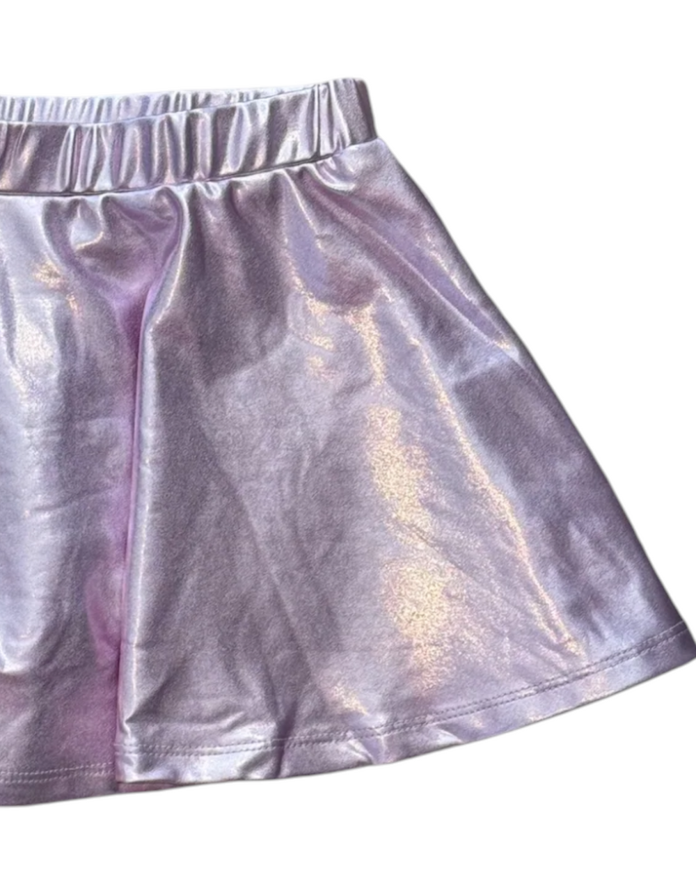 Metallic Lavender Girls Skirt, Shop That Store, close up