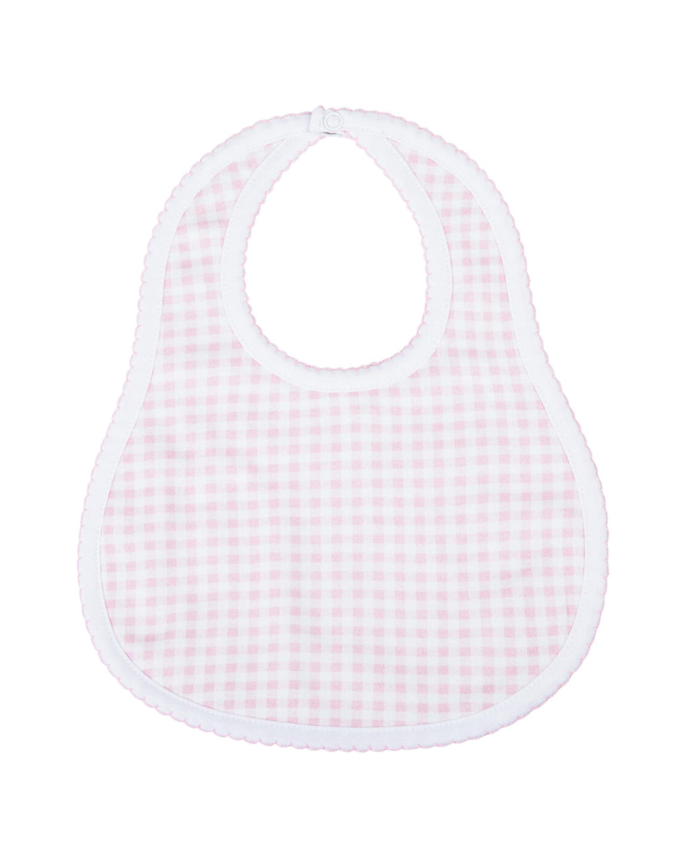 Mini Checks Bib: Pink, that store, front