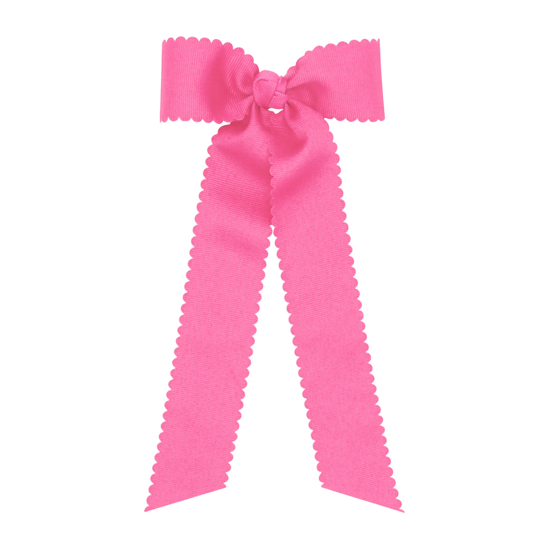 Moonstitch Streamers Hair Bow - hot pink