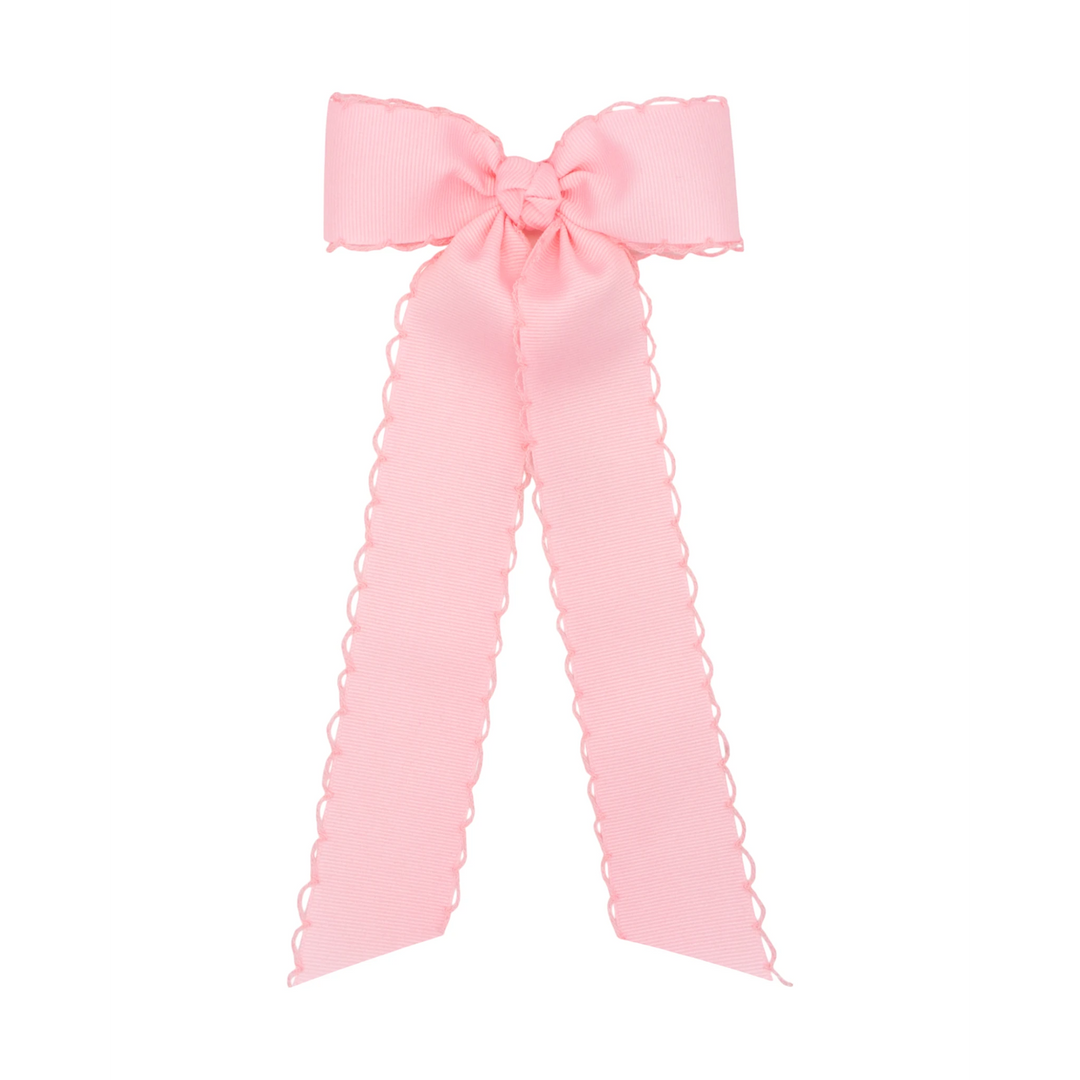 Moonstitch Streamers Hair Bow - light pink