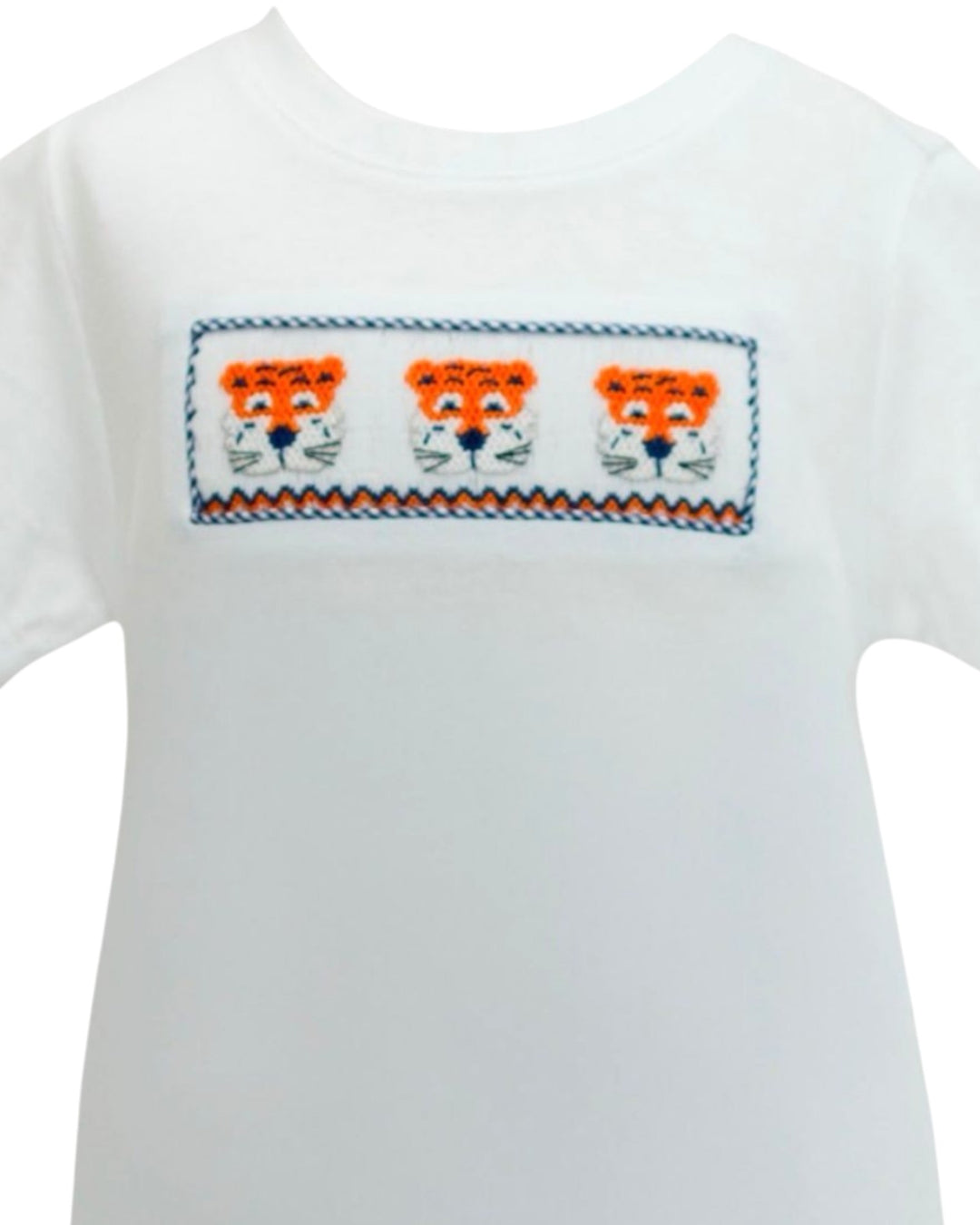 Navy/Orange Tiger Smock Short Set, That Store, close