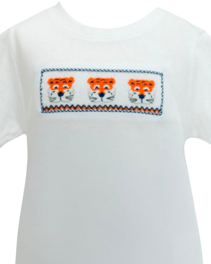 Navy/Orange Tiger Smock Short Set, That Store, close