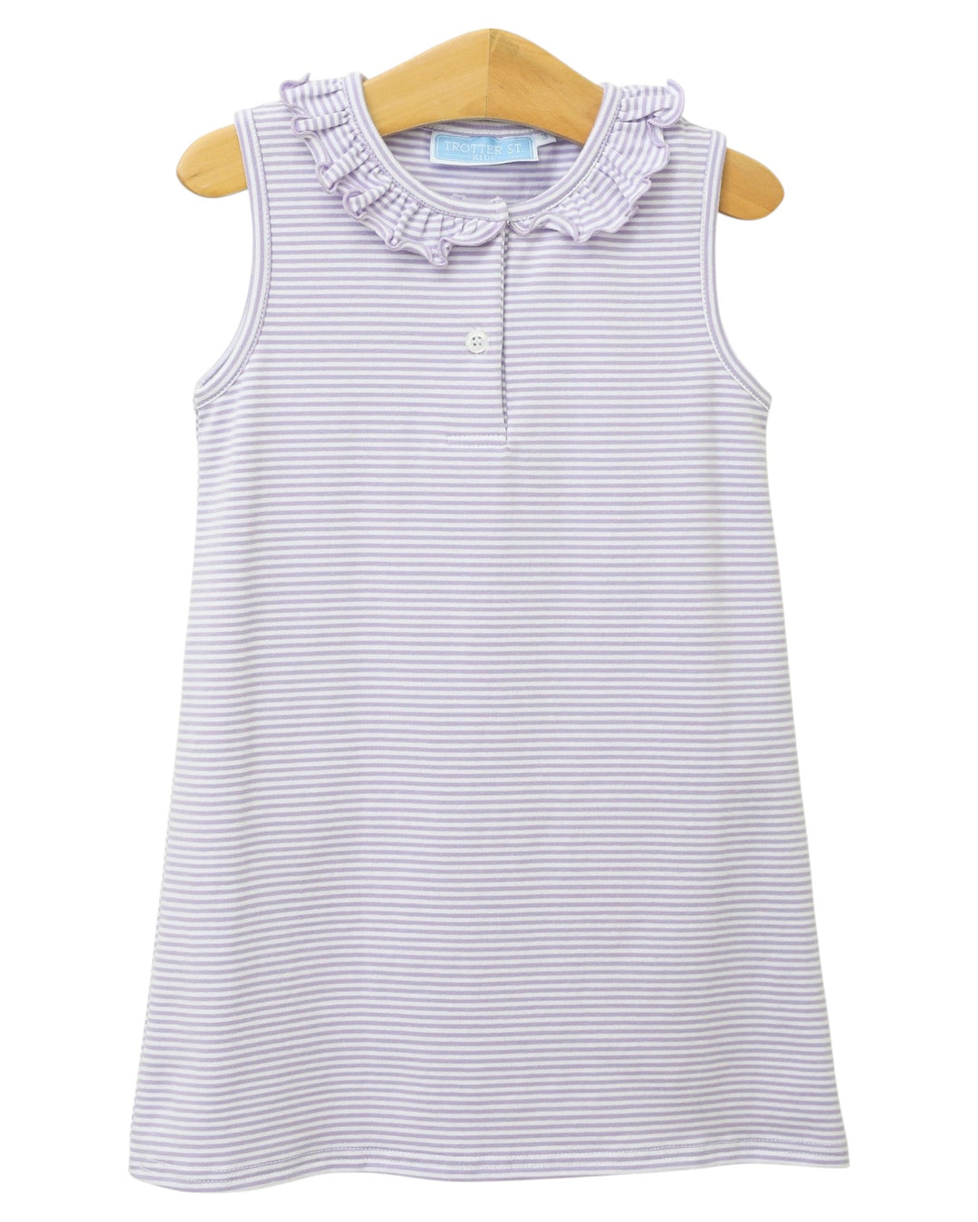 Nora Lavender Stripe Dress, Shop That Store, front