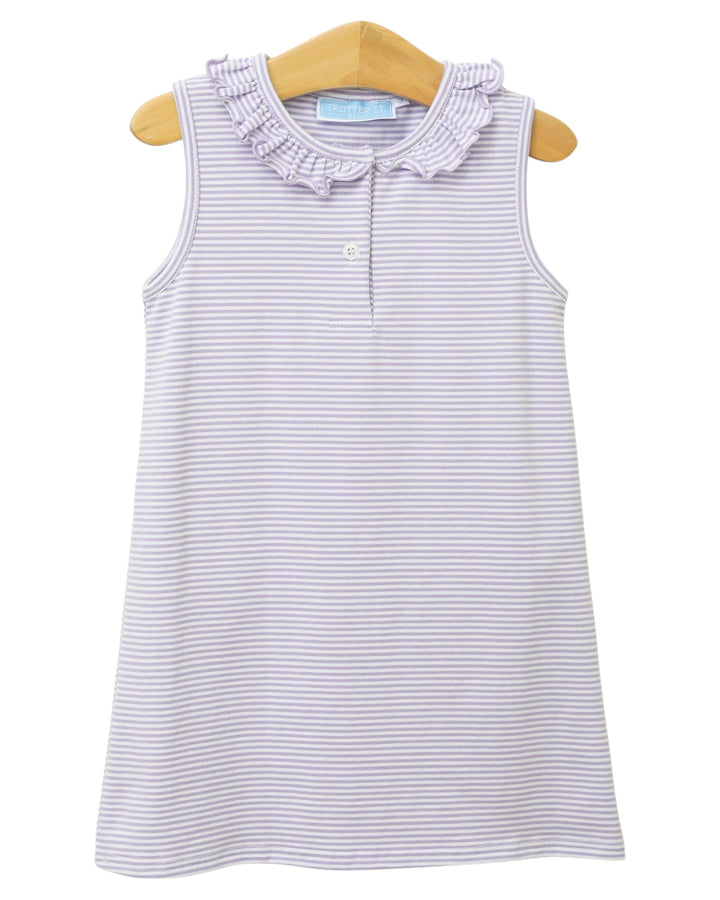 Nora Lavender Stripe Dress, Shop That Store, front