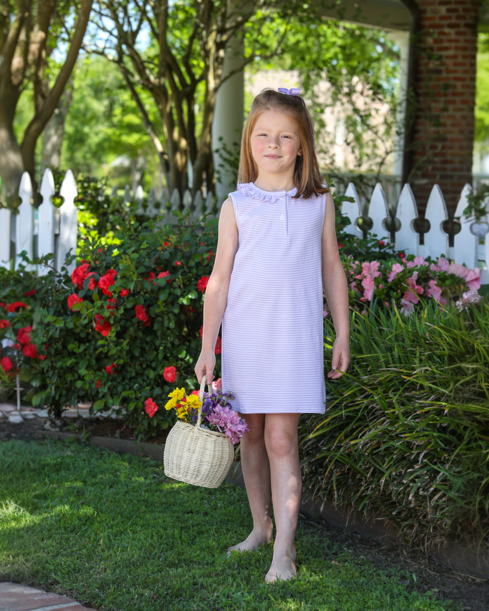 Nora Lavender Stripe Dress, That Store, child