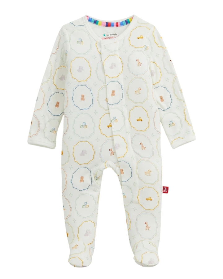 beige printed footie, that store