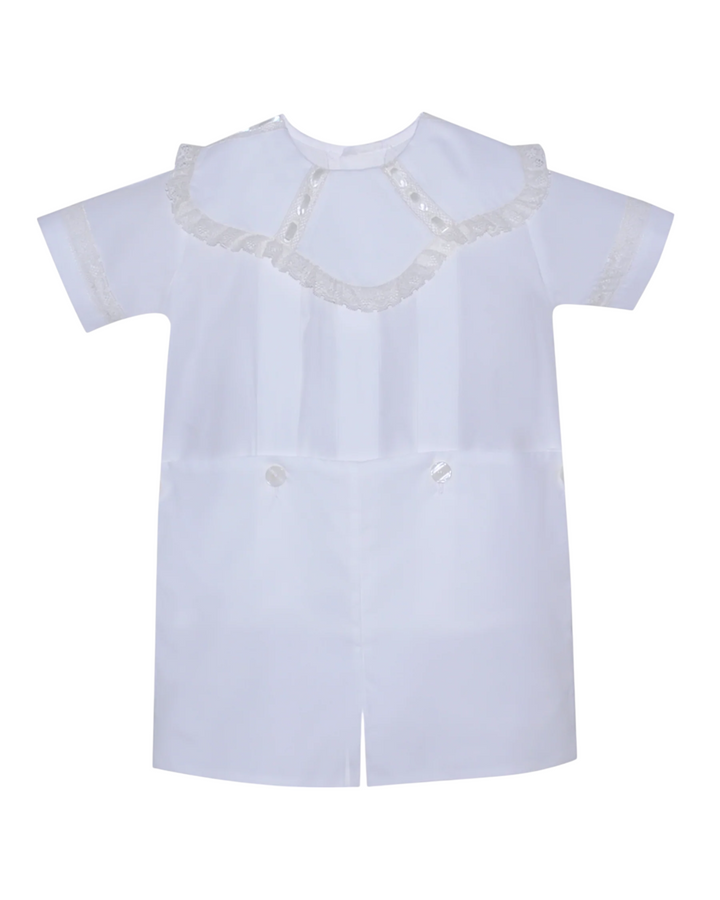 Paisley Heirloom White with Ecru Lace Button On, That Store, front