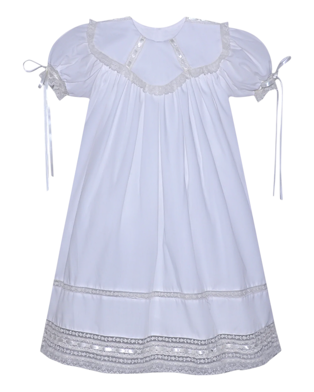 Paisley Heirloom White with Ecru Lace Dress 8 Paisley Heirloom White with Ecru Lace Dress 8