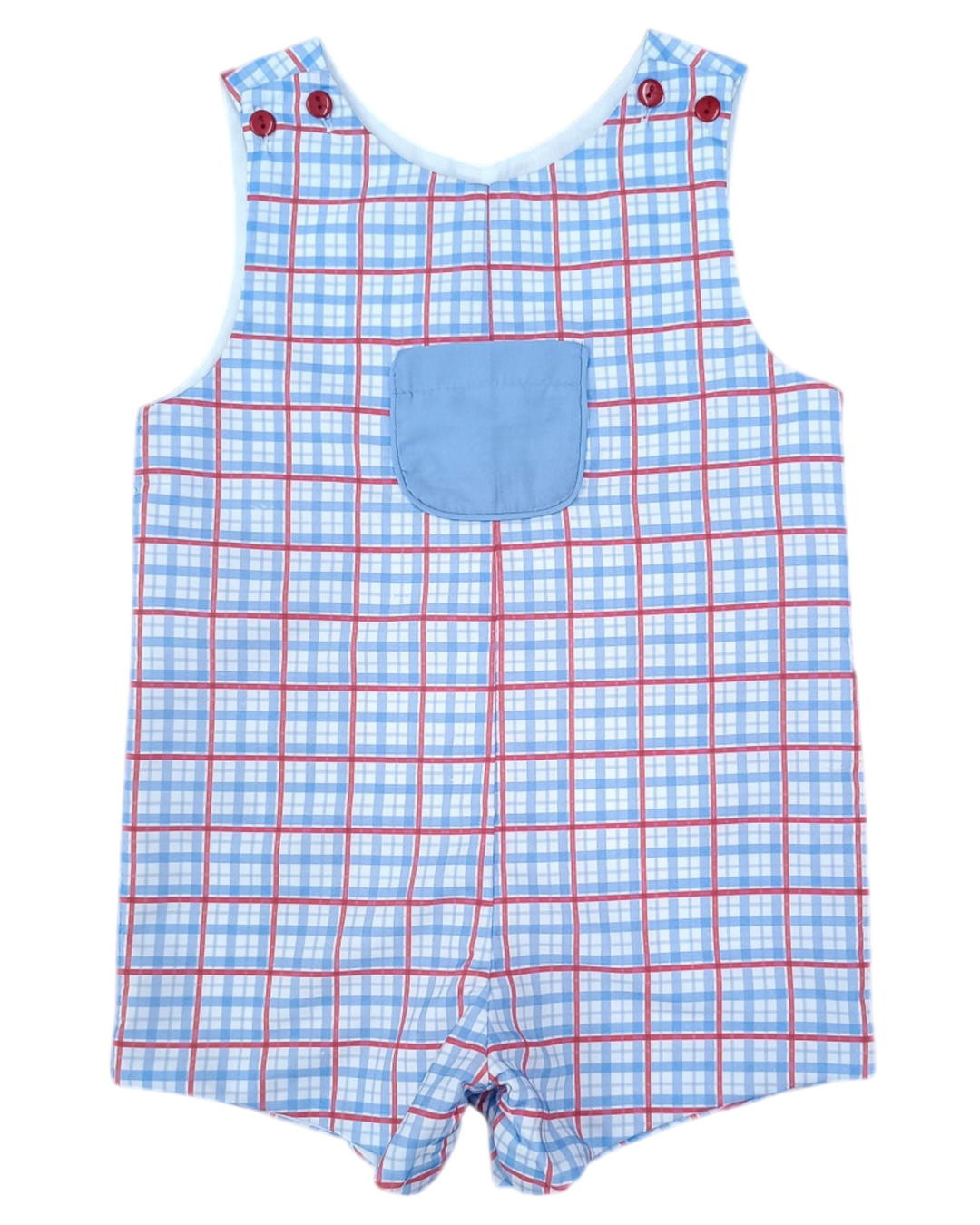 Patriotic Plaid Emmett Boys Jon Jon, That Store, front