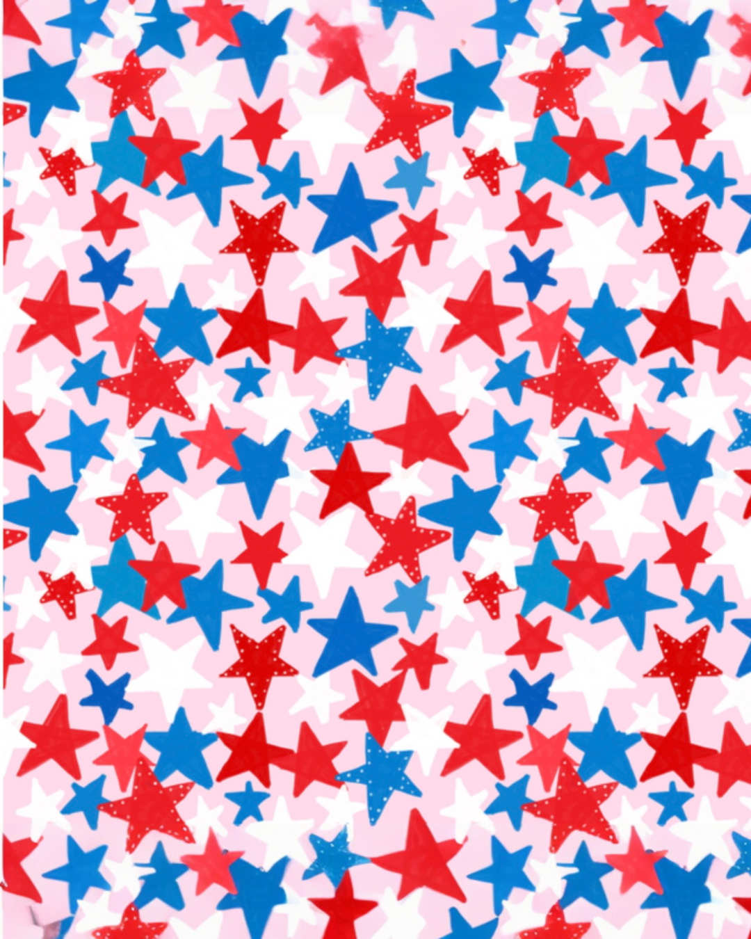 Patriotic Stars Lottie Girls One Piece Swim, That Store, fabric