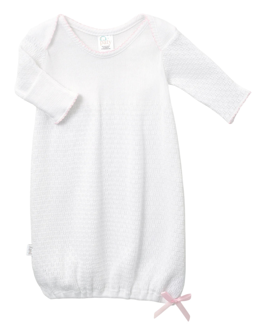 Paty Knit Overlap Shoulder Gown: Pink, that store