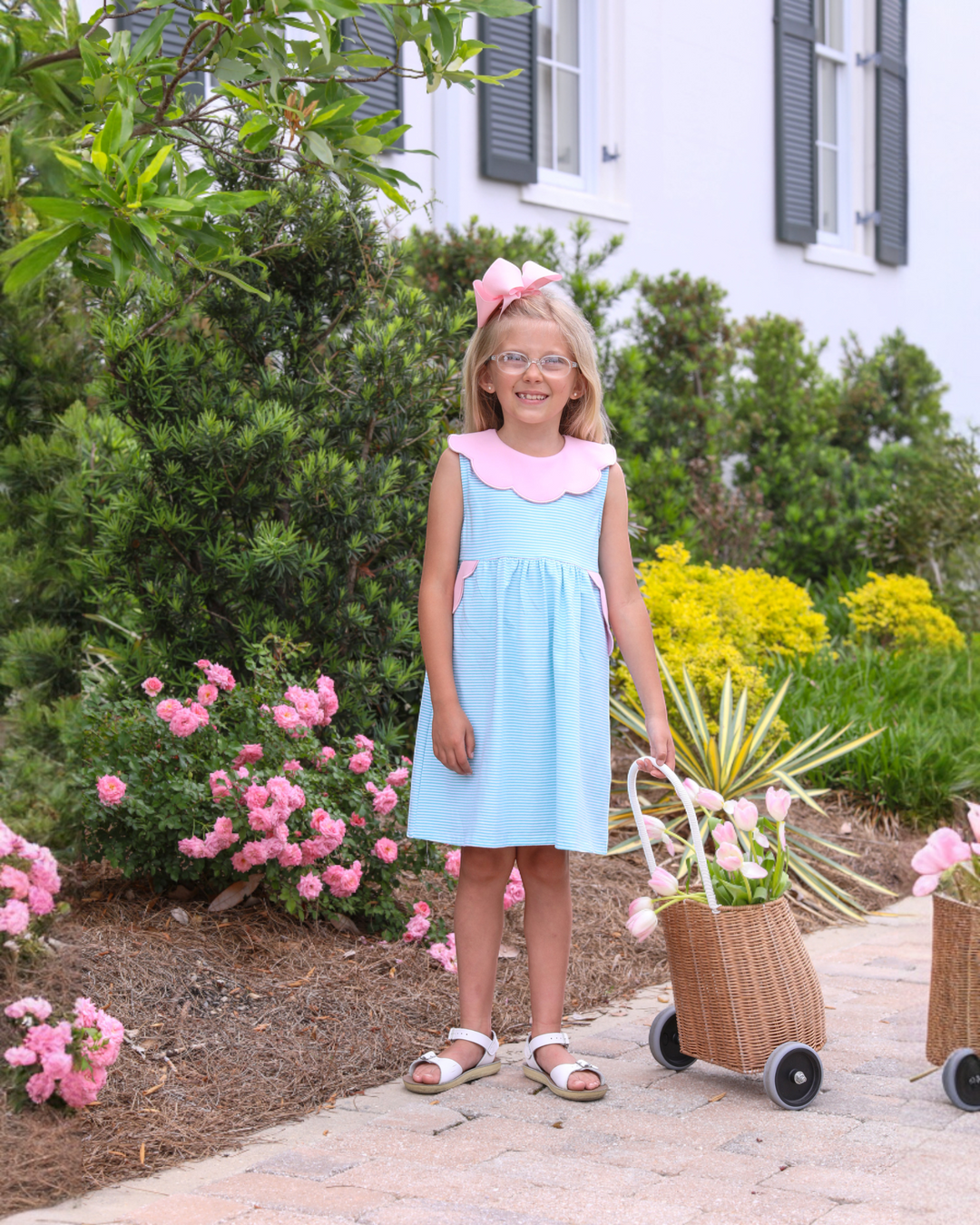 Penelope Dress- Mint Stripe/Light Pink, that store, child