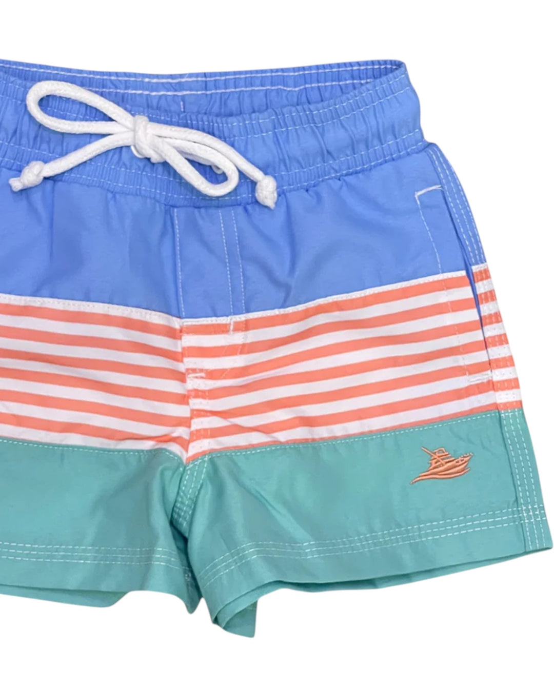 Persimmon Color Block Boys Swim Trunk, That Store, close