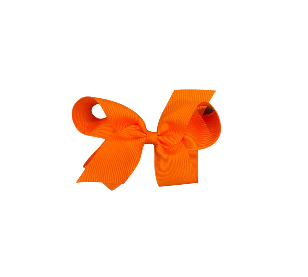 Wee Ones Large Grosgrain Bow Orange - ShopThatStore.com