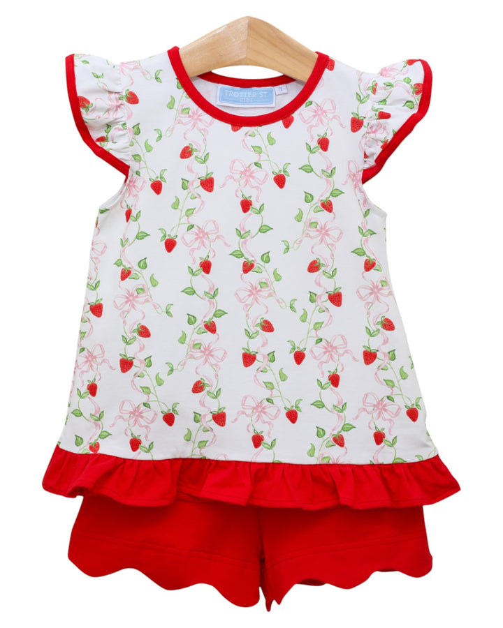 Pick of the Patch Red Girls Short Set, That Store, front