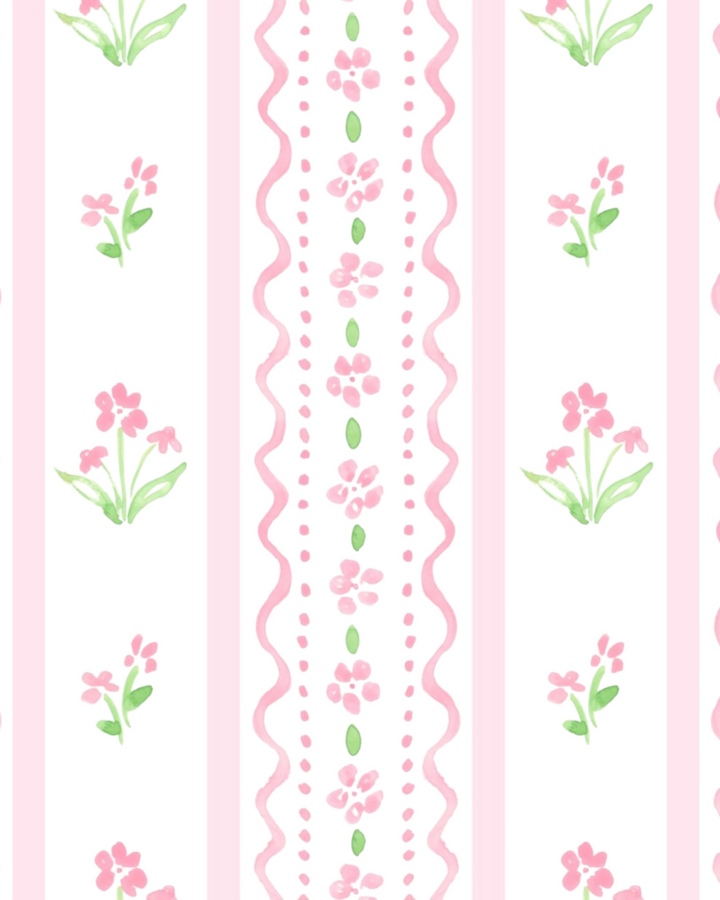 Pink Floral Scallop Knit Play Dress, That Store, fabric