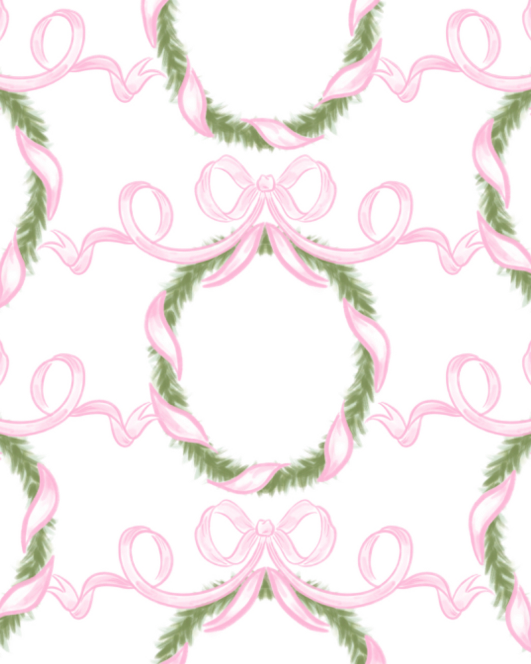 Pink Wreath Sydney Pima Sweatshirt, print