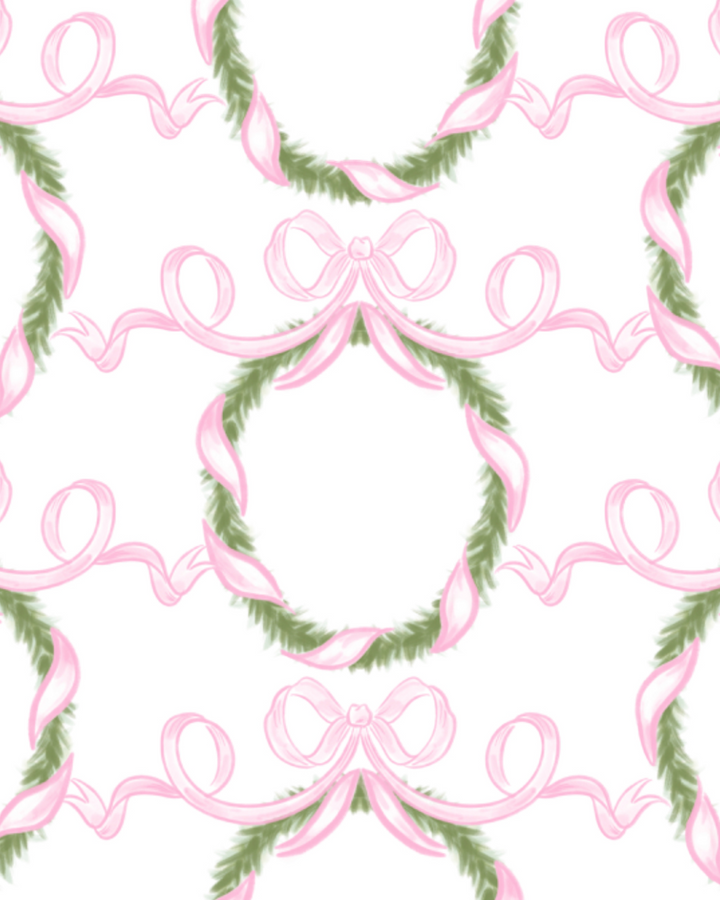 Pink Wreath Sydney Pima Sweatshirt, print