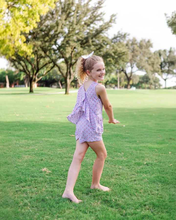 Poppy Girls' Short Set - Bunting Floral, That Store, child