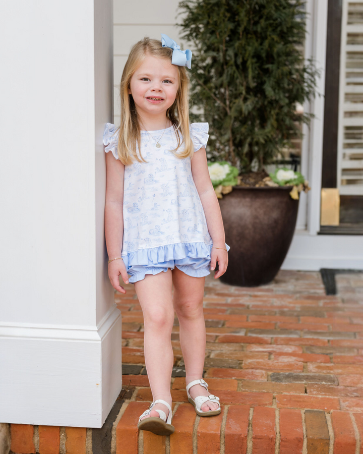 Puppy Dog Girls Knit Mae Bloomer Set,Shop That Store, child 2