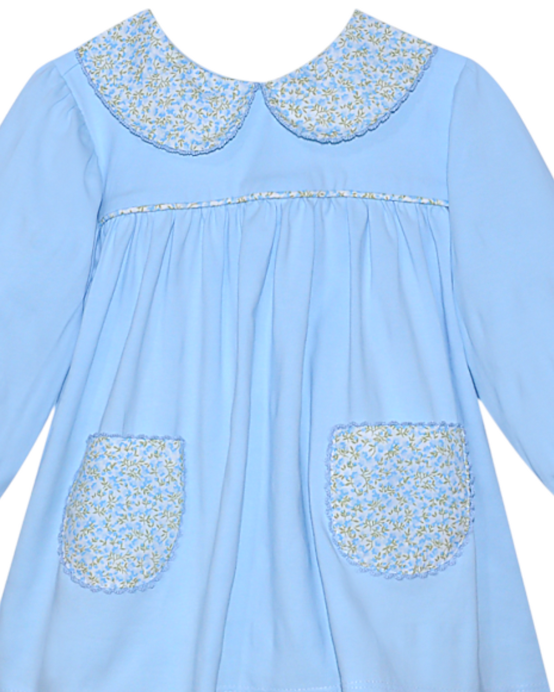 Reagan Blue Floral Bloomer Set, That Store, close up