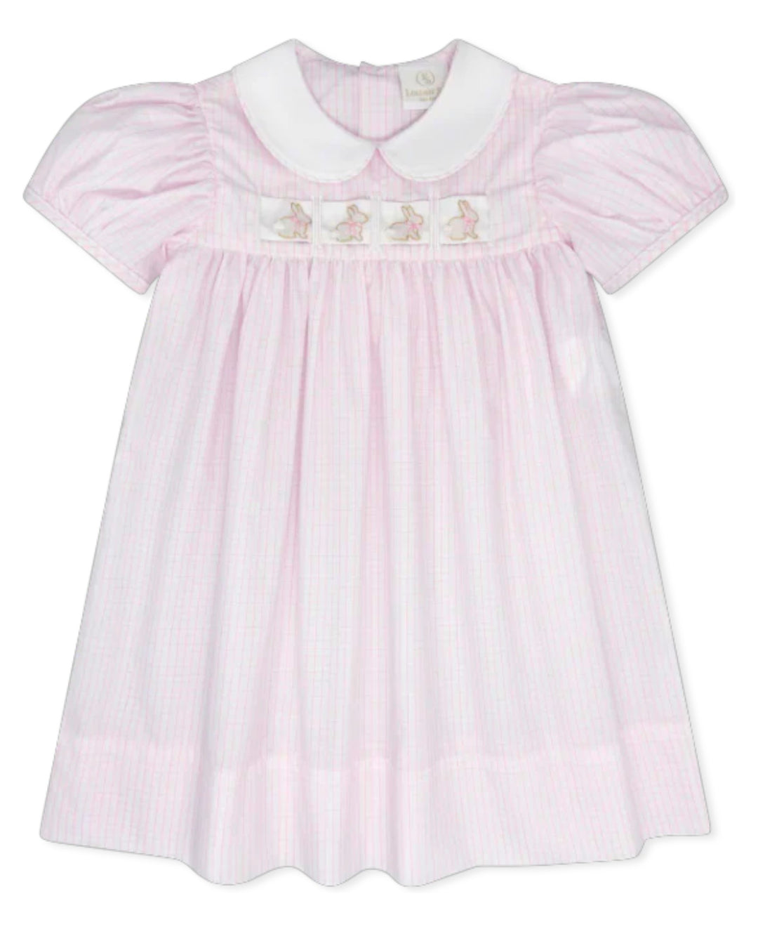 Ruth Ribbon Dress- Classic Pink Widowpane 2t Ruth Ribbon Dress- Classic Pink Widowpane 2t