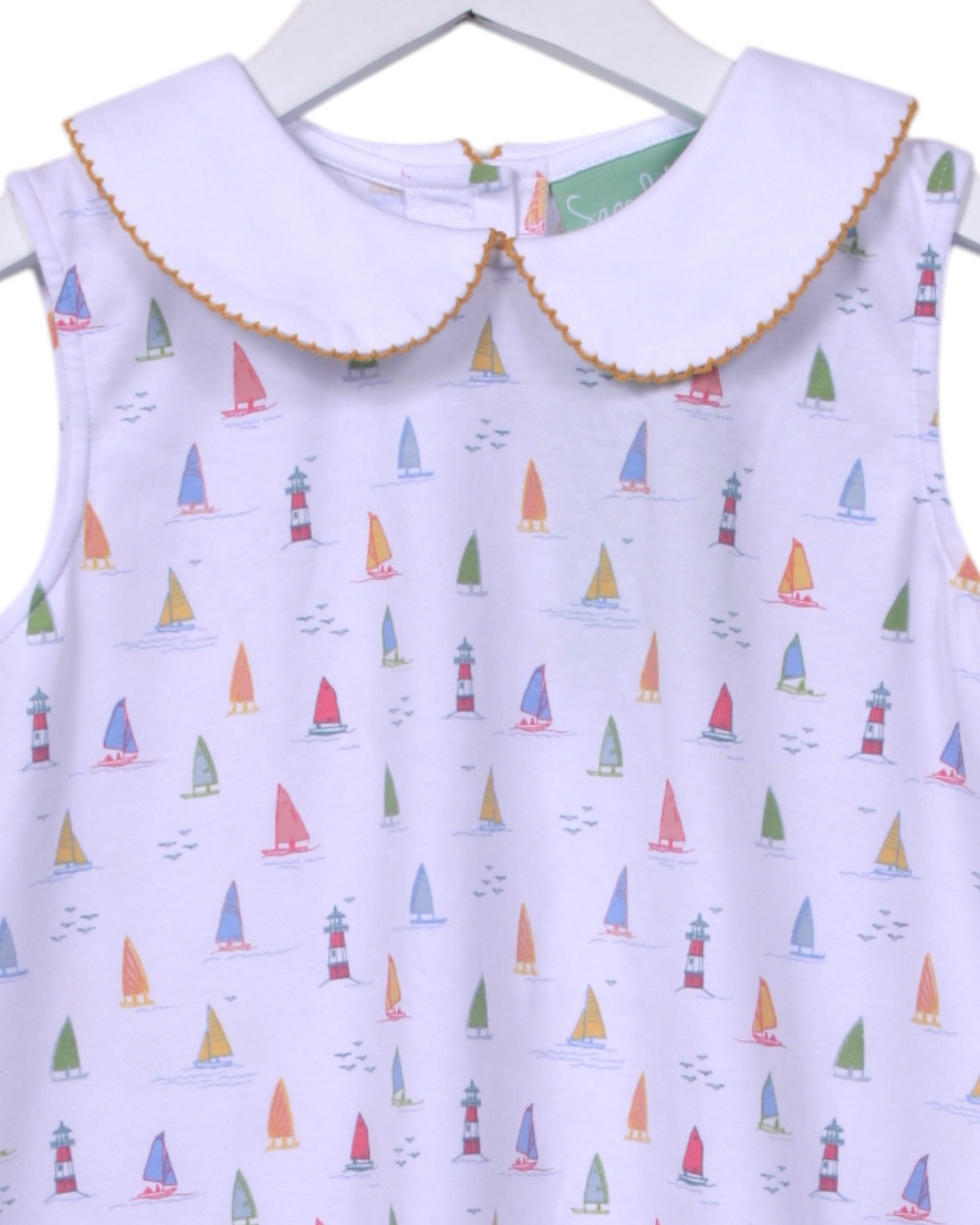 Sail Away Scallop Multi Aline Dress, That Store, close up