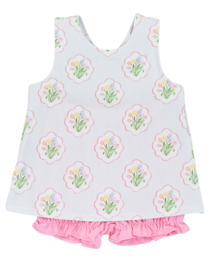 Santa Rosa Girls Pink Swing Back Set, That Store, front