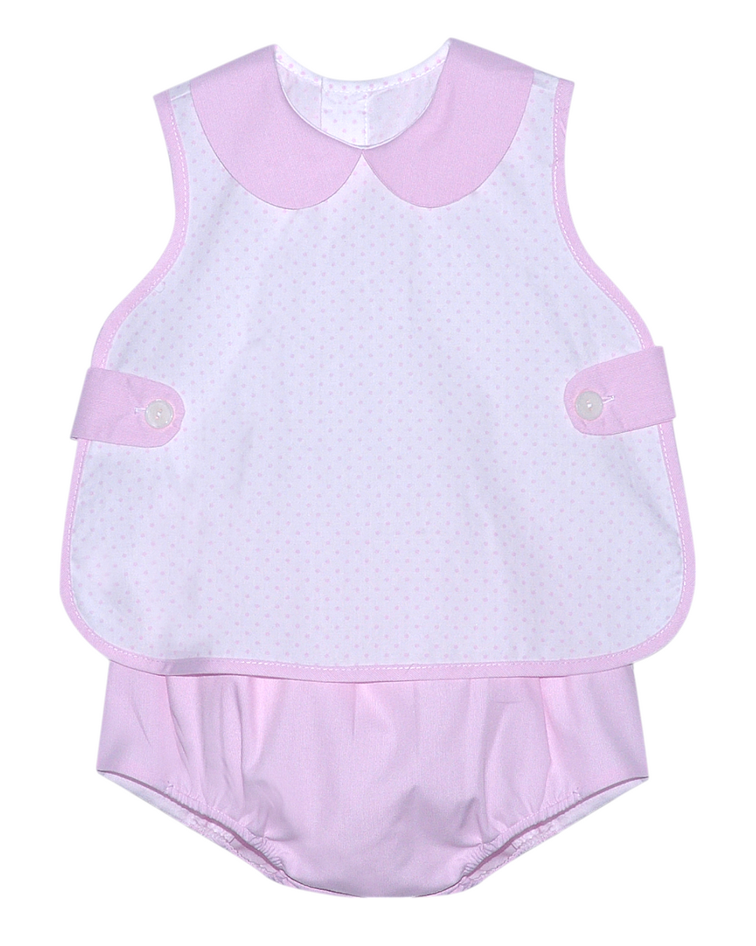 Sarah Elizabeth Pink Dot Girls Bloomer Set, That Store, front
