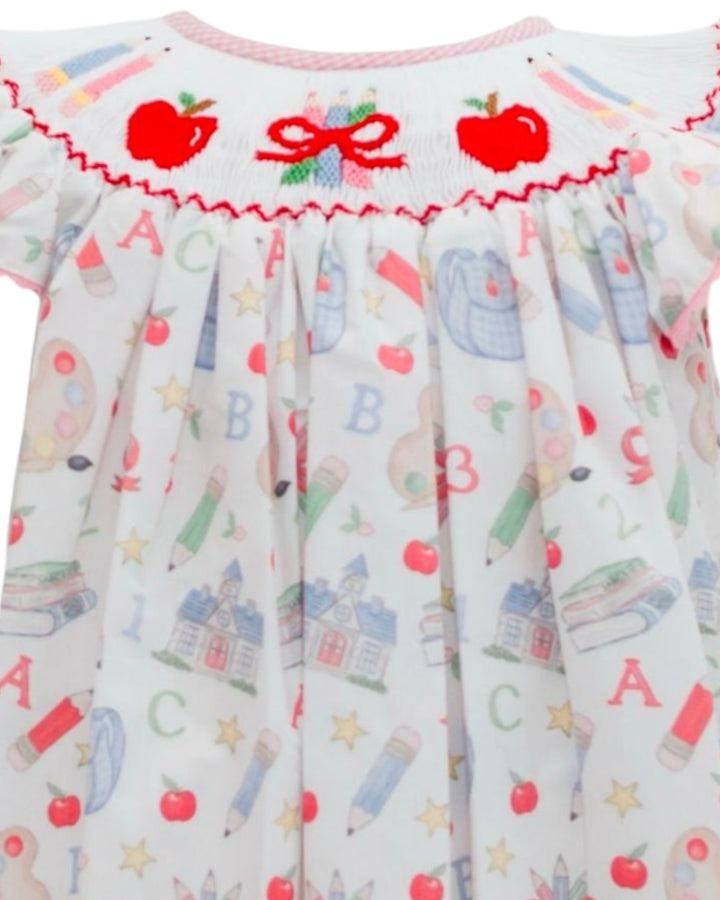 School Days Bishop Smocked Dress