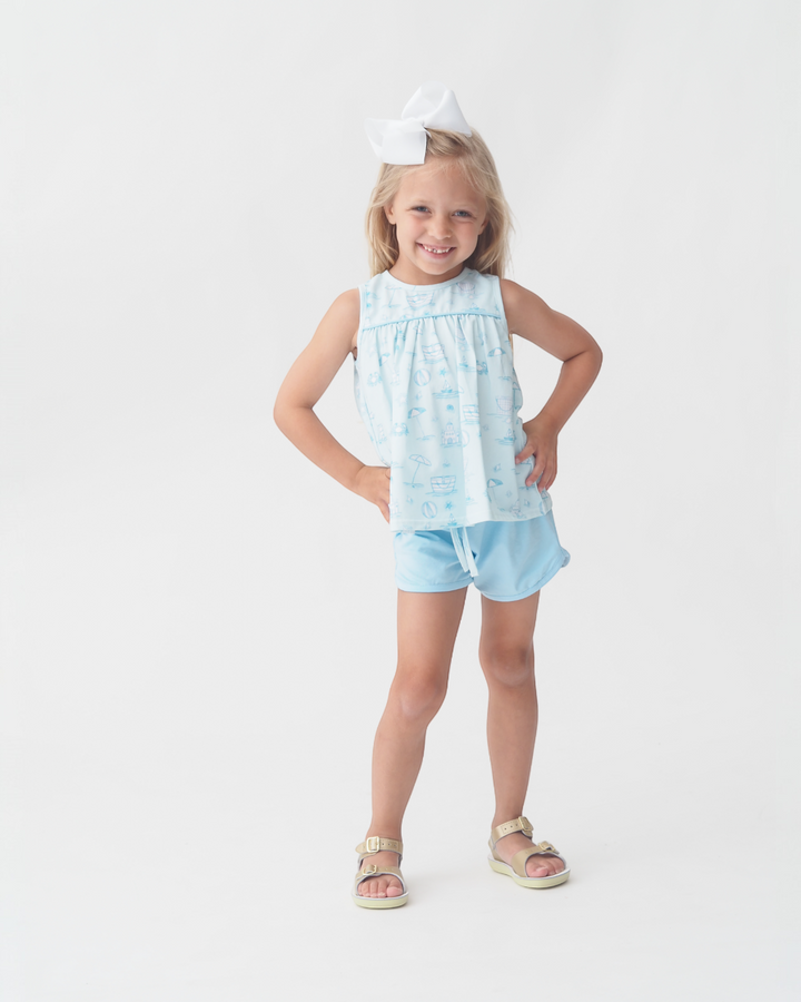Seacrest Girls Blue Short Set, That Store, child