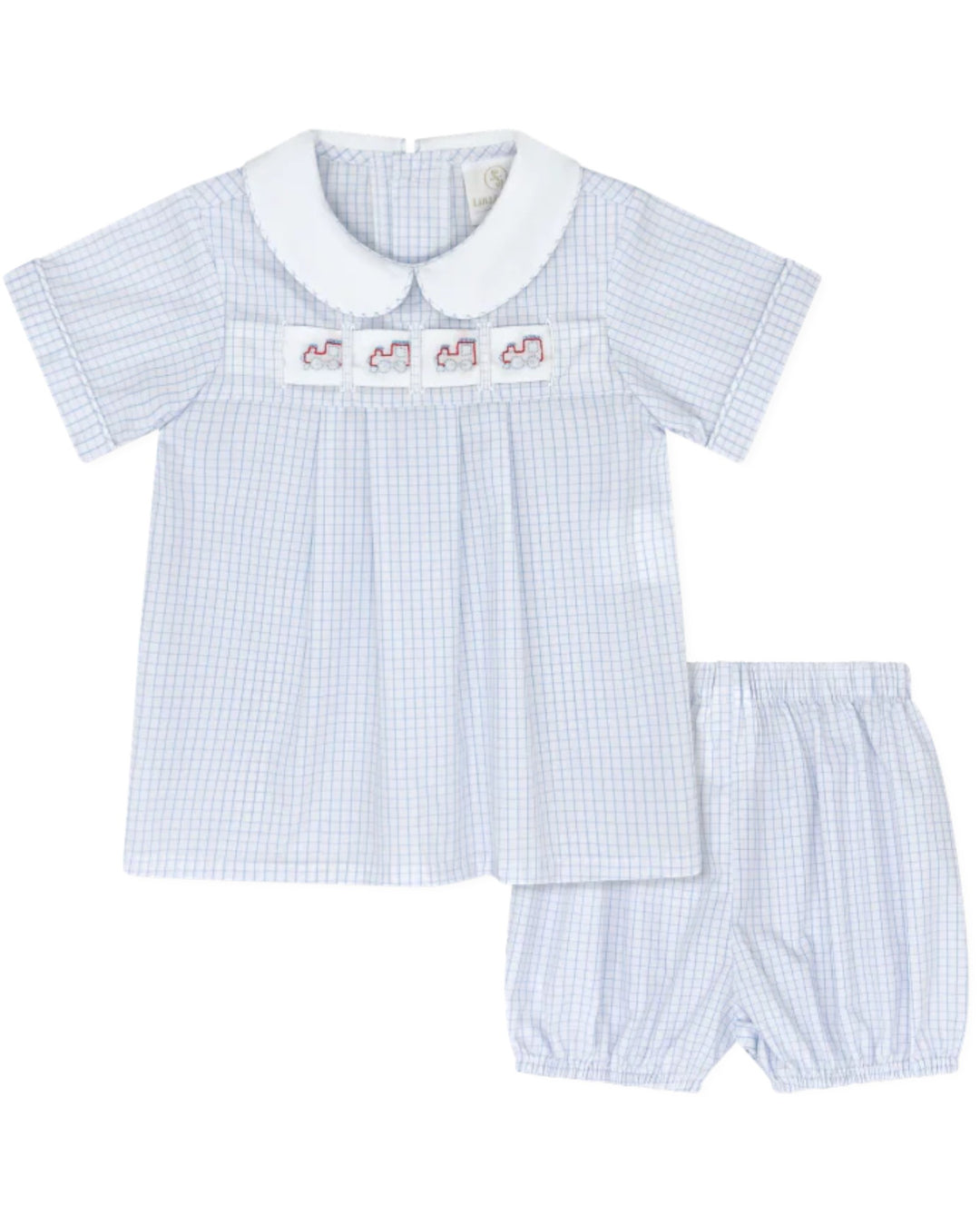 Noah Ribbon Bloomer Set- Classic Blue