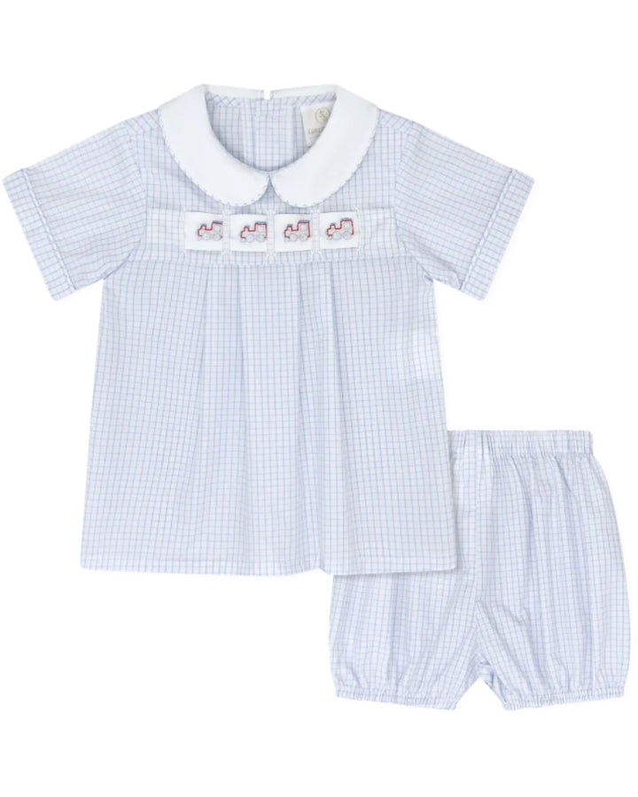Noah Ribbon Bloomer Set- Classic Blue