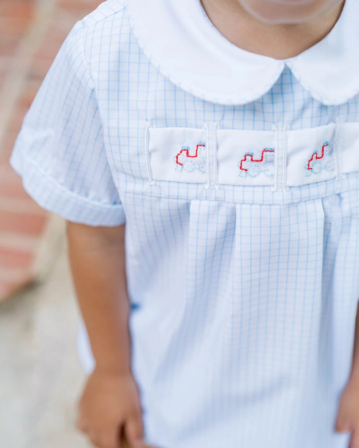 Noah Ribbon Bloomer Set- Classic Blue