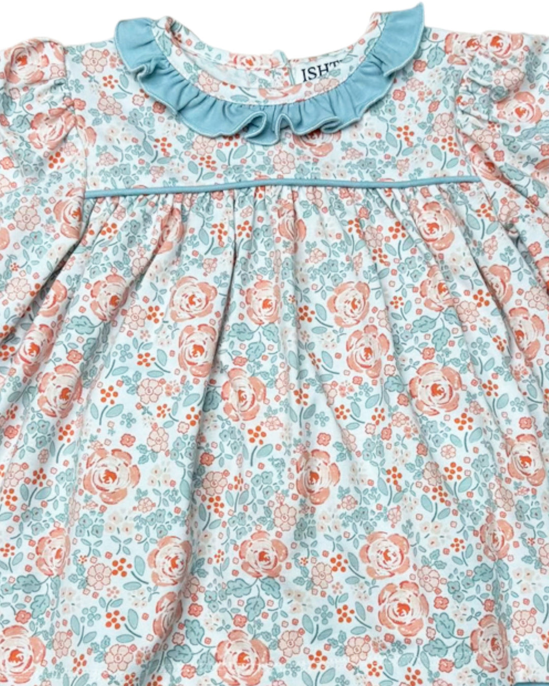 Shallot Rose Blue Girls Bloomer Set