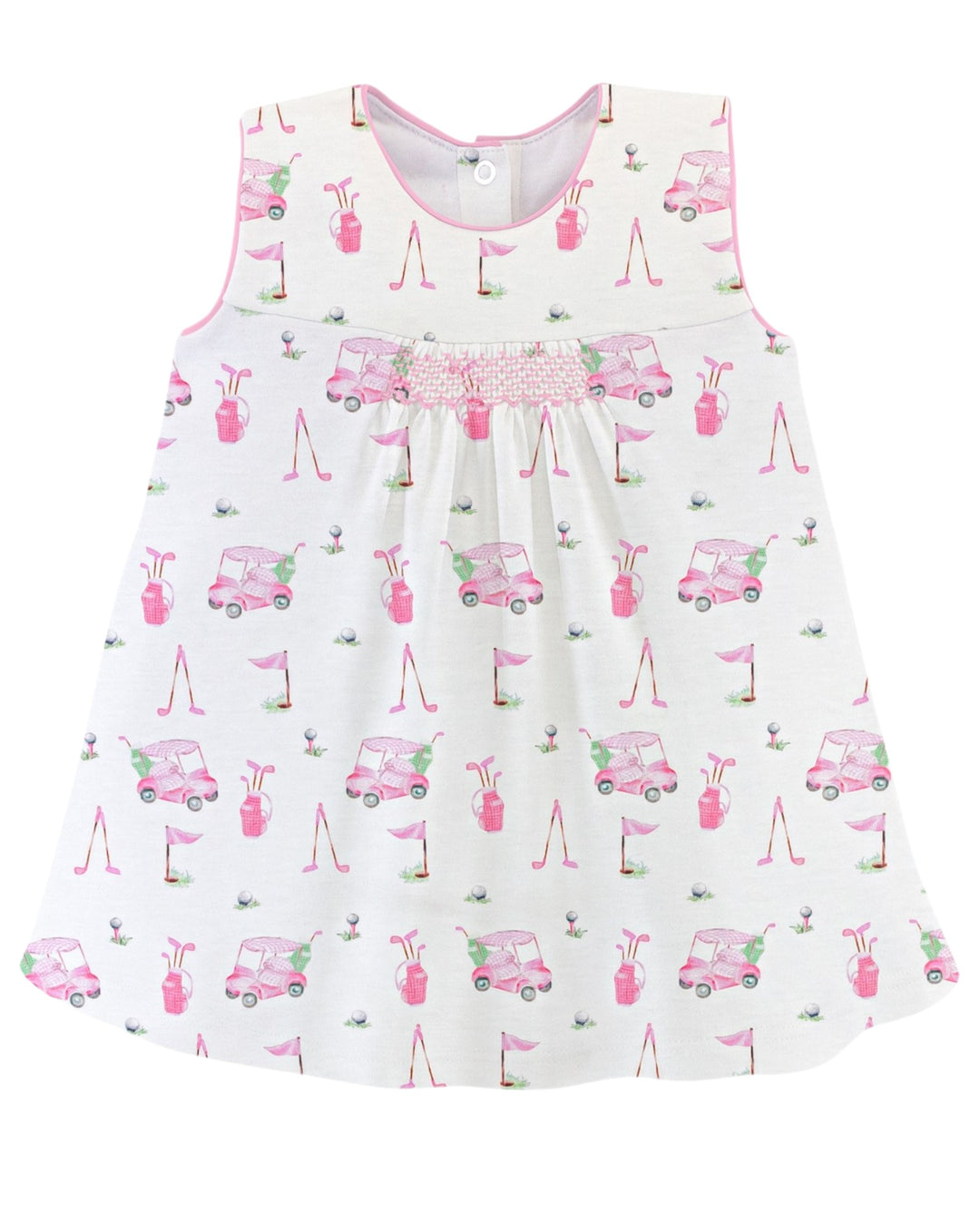 Smocked Golf Pink Dress With Bloomers, That Store, dress